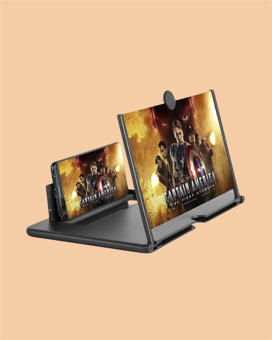 New Version 3D Screen Magnifier Glass with Mobile Stand Video Screen Amplifier Eye Protection Extended Expander Support for All Smartphones