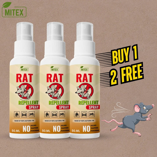 Rat Repellent Spray - Safe, Effective, and Eco-friendly. (Pack of 3)