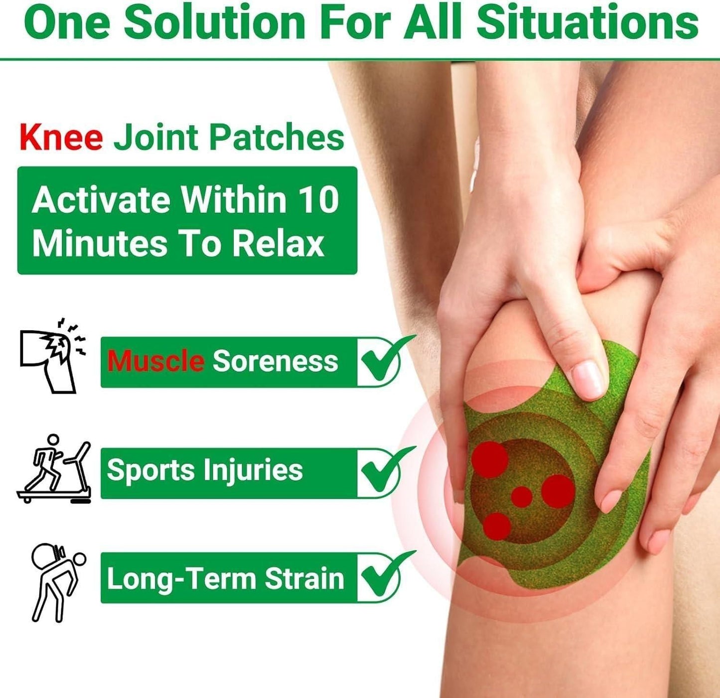 Herbal Brews Pain Relief Knee Patches Pack of 10