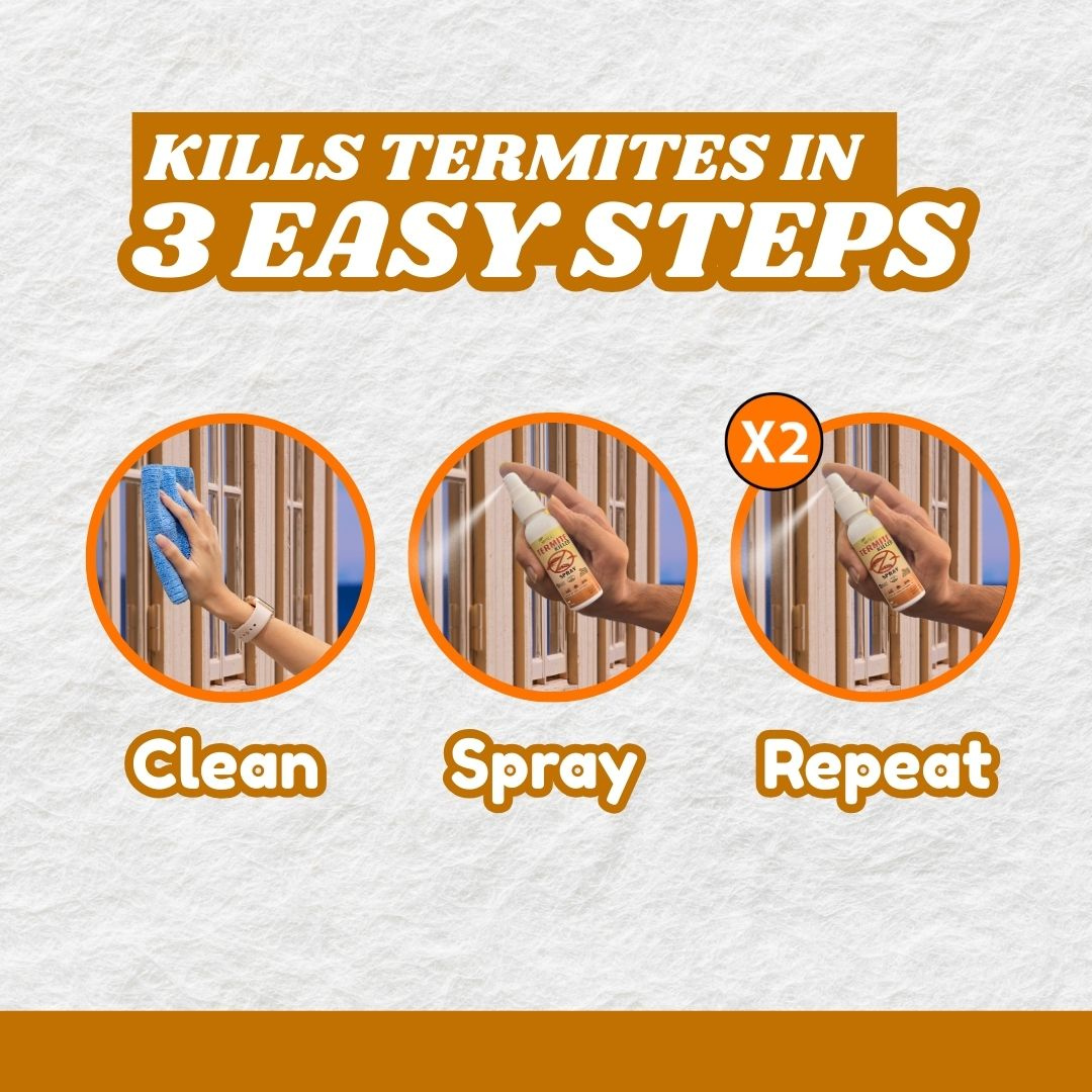 Natural Anti Termite killer Spray Long Lasting Protection for Home & Furniture (Pack of 3)