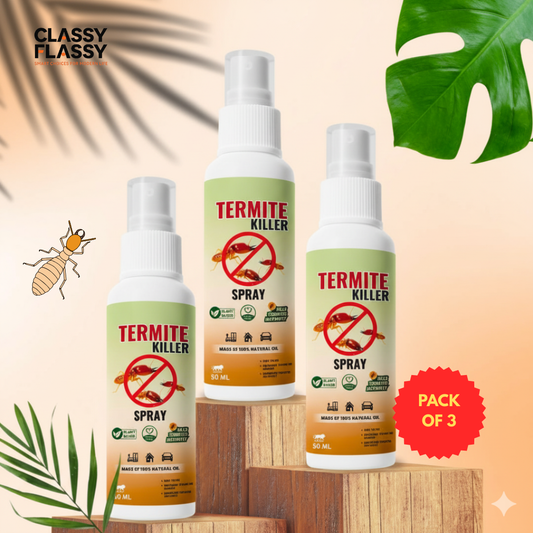Natural Anti Termite killer Spray Long Lasting Protection for Home & Furniture (Pack of 3)